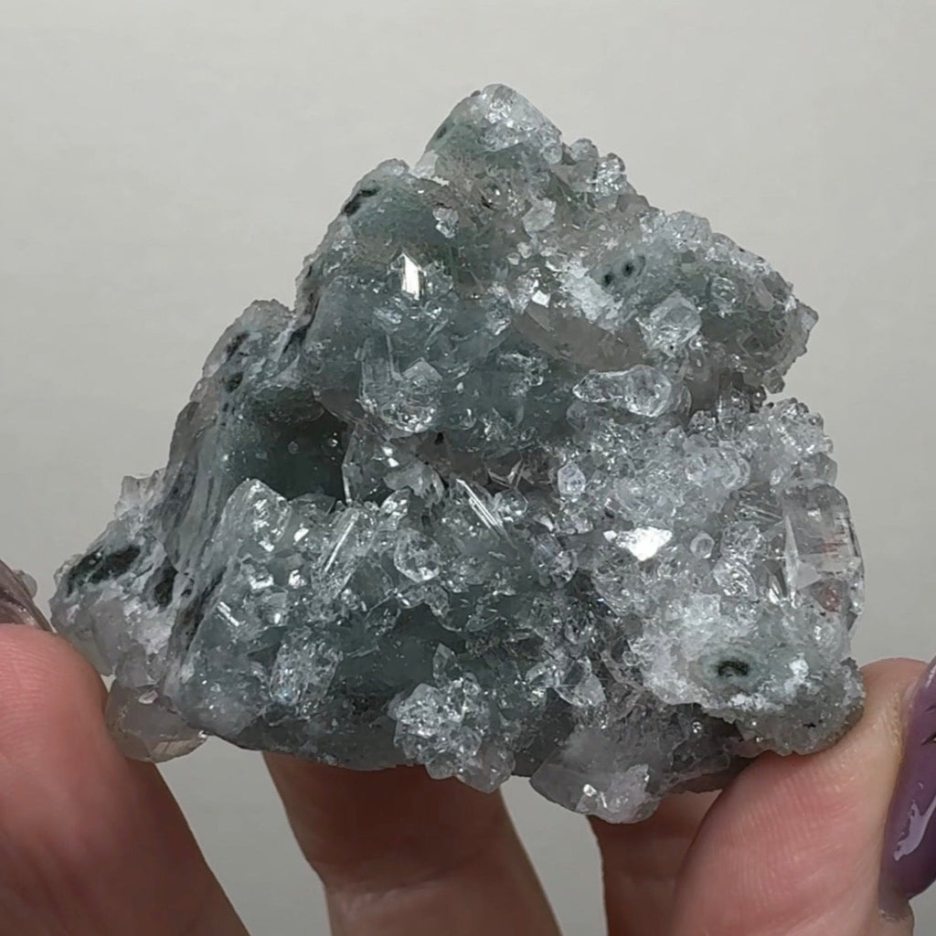 Diamond Apophyllite on Chalcedony | A18