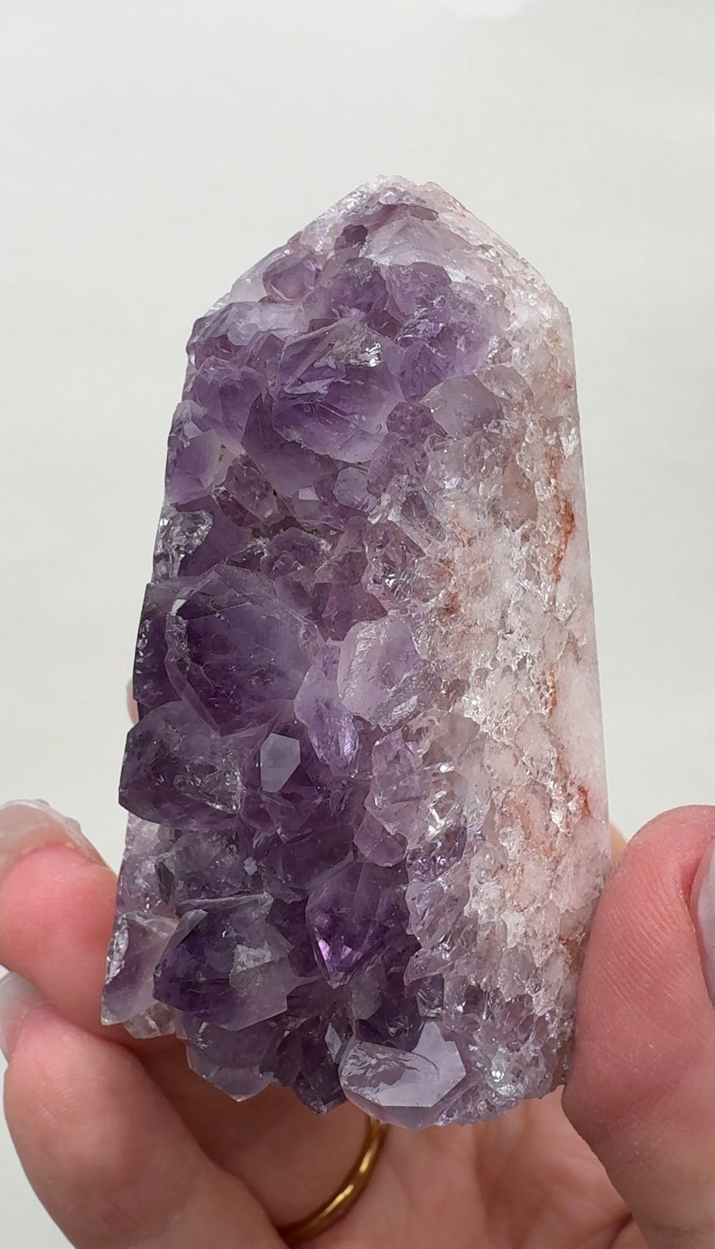 High Quality Druzy Pink Amethyst Tower