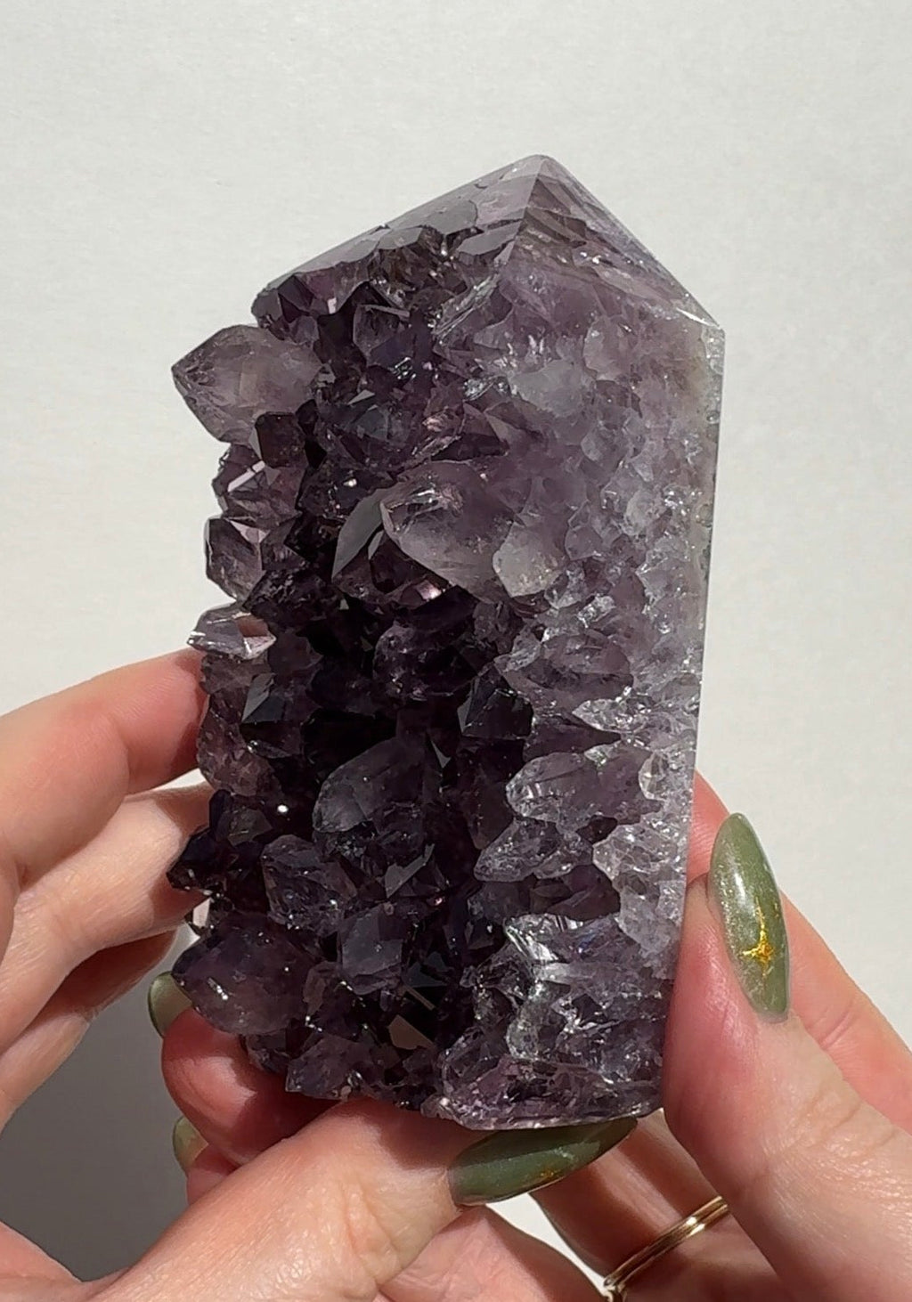 High Quality Purple Amethyst Tower