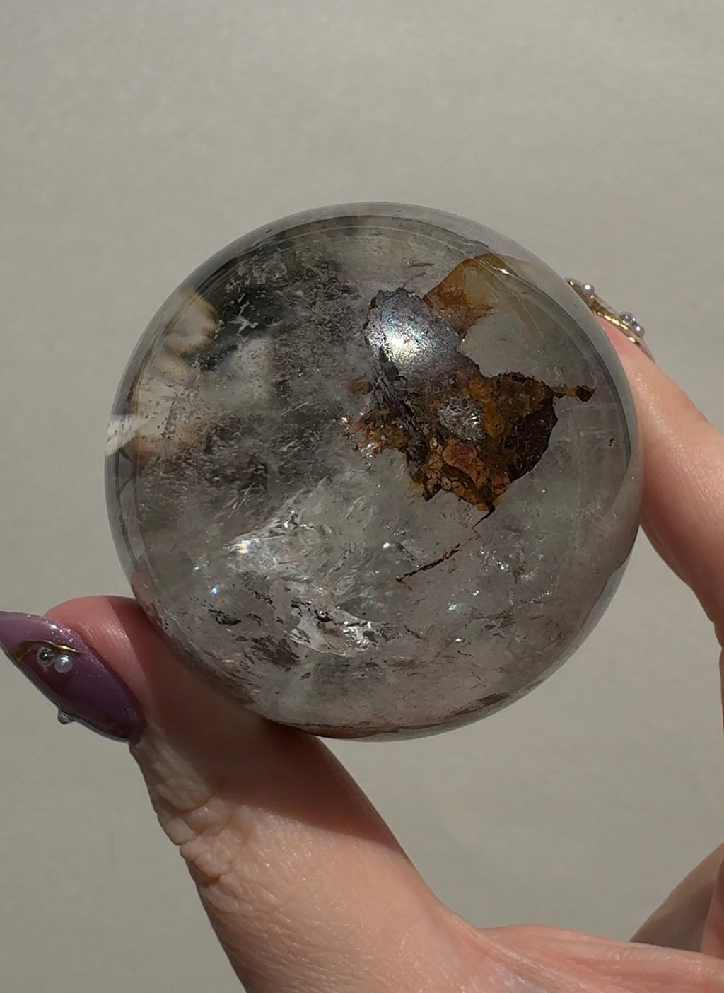 Lodolite Quartz Sphere | A