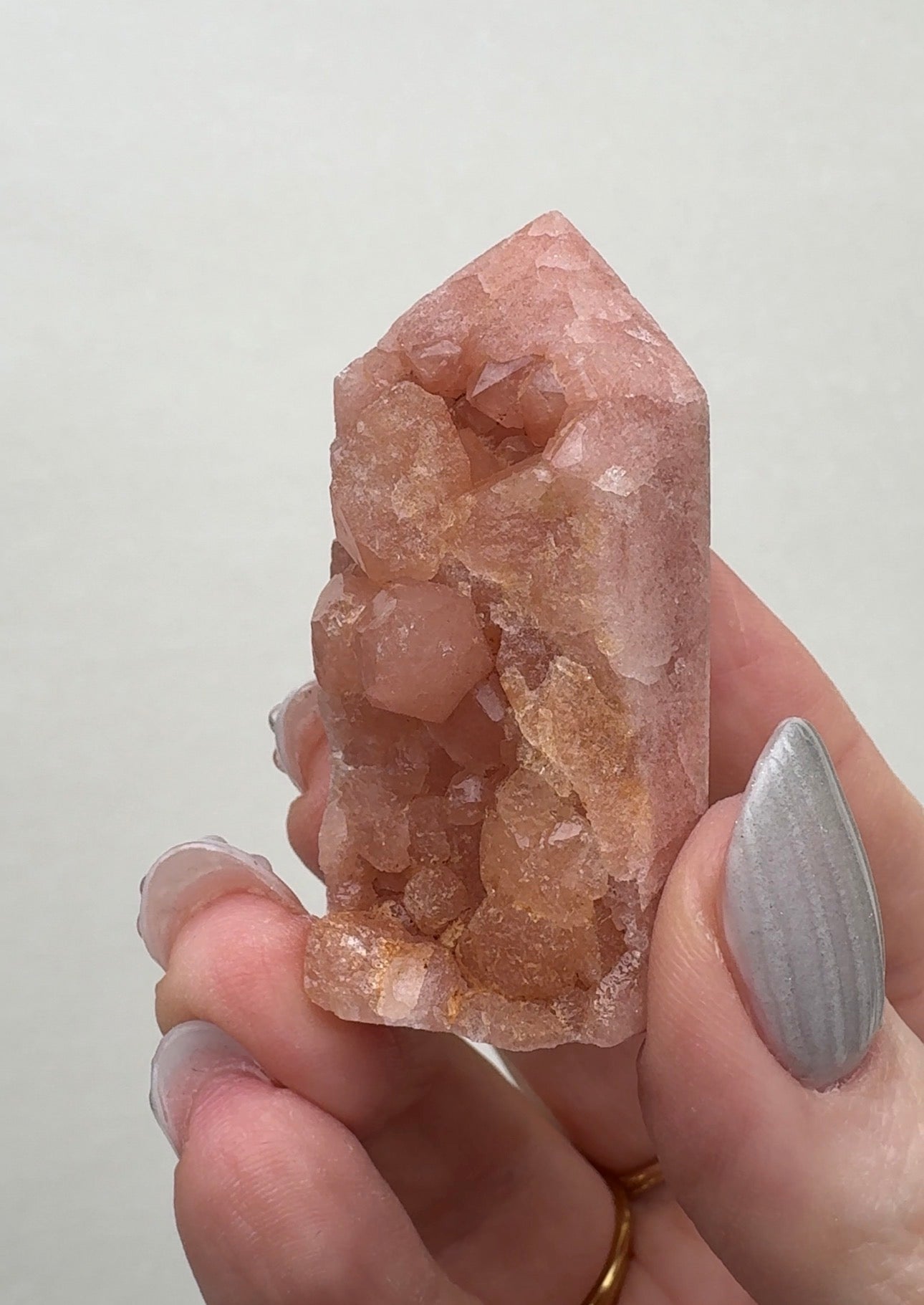 High Quality Druzy Pink Amethyst Tower