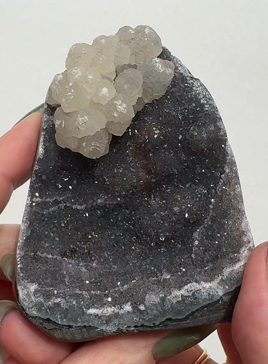 Uruguay Galaxy Amethyst with Calcite