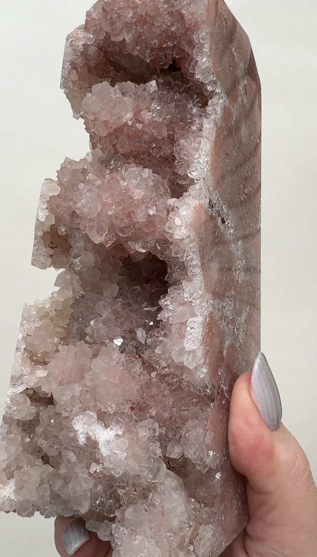 XL High Quality Druzy Pink Amethyst Tower