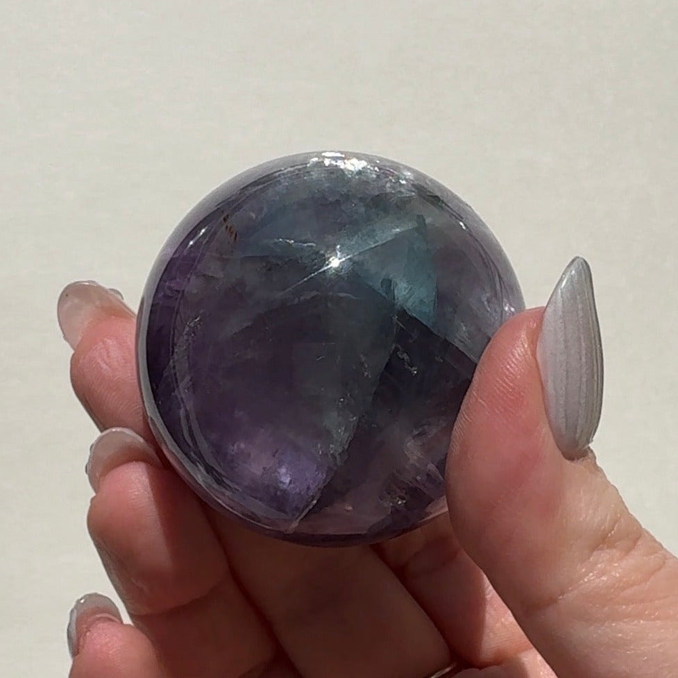 Rainbow Fluorite Sphere | C
