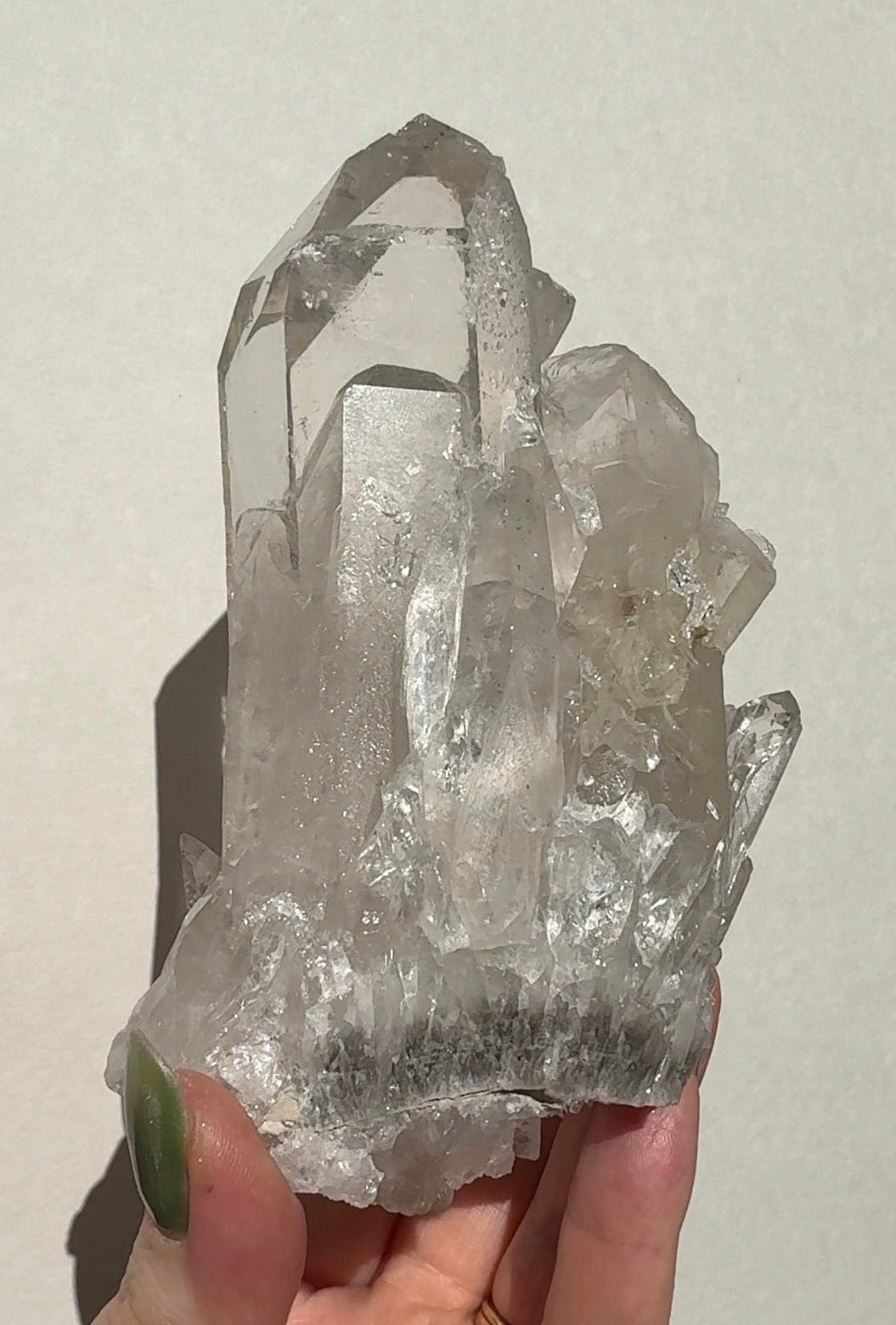Quartz Cluster with Sugar Druzy