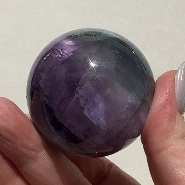 Rainbow Fluorite Sphere | C