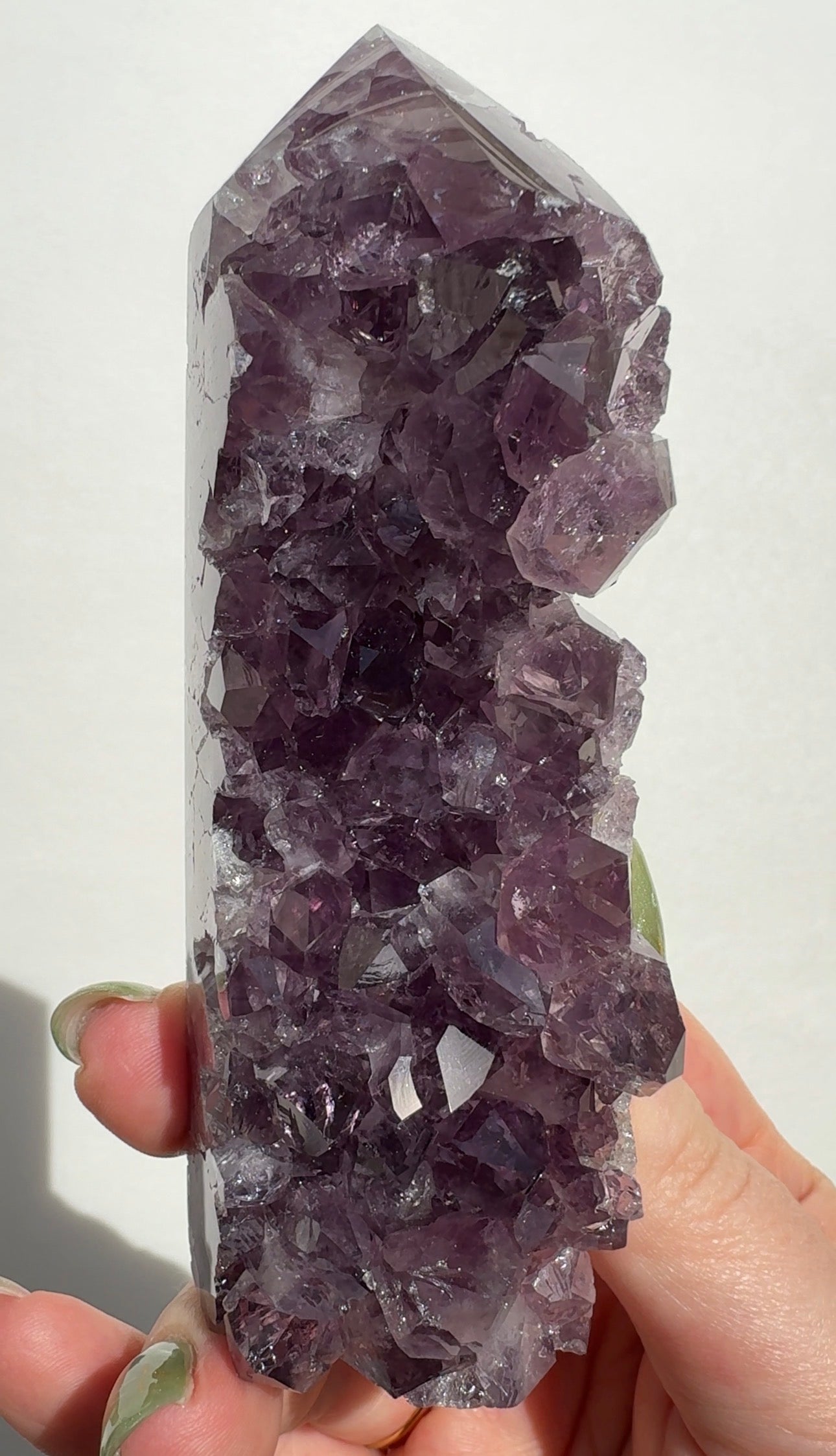 High Quality Purple Amethyst Tower