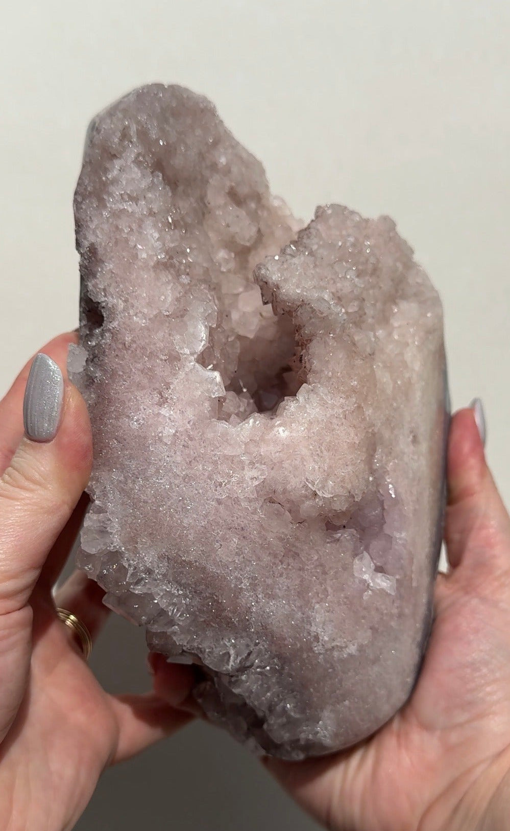 XL Druzy Pink Amethyst Freeform