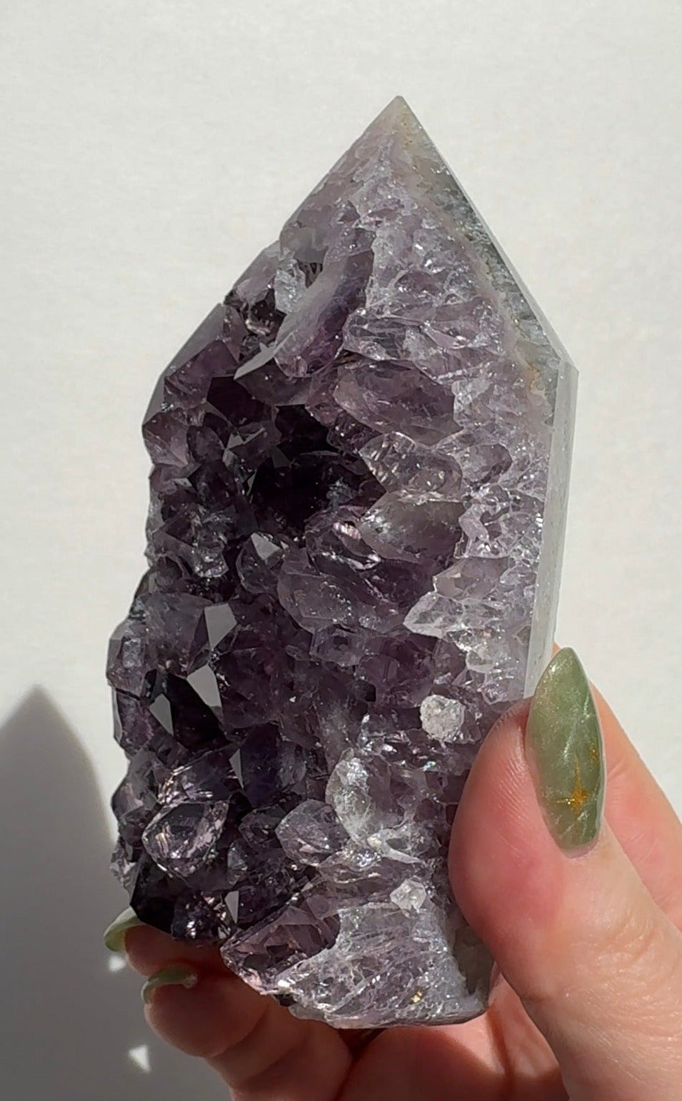 High Quality Purple Amethyst Tower