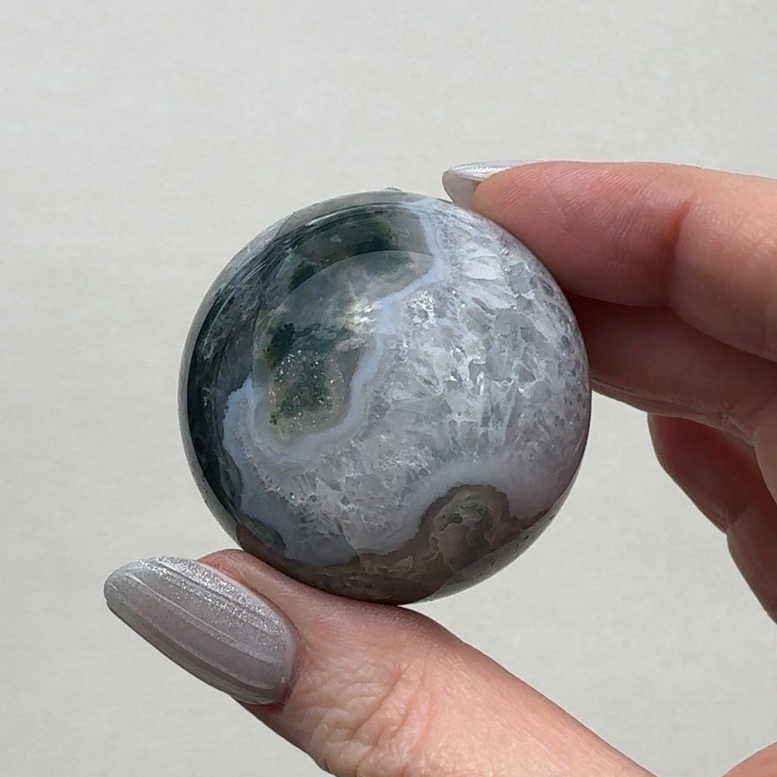 Moss Agate Sphere | D