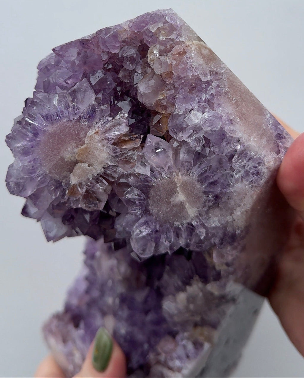 XXL High Quality Druzy Pink Amethyst Tower