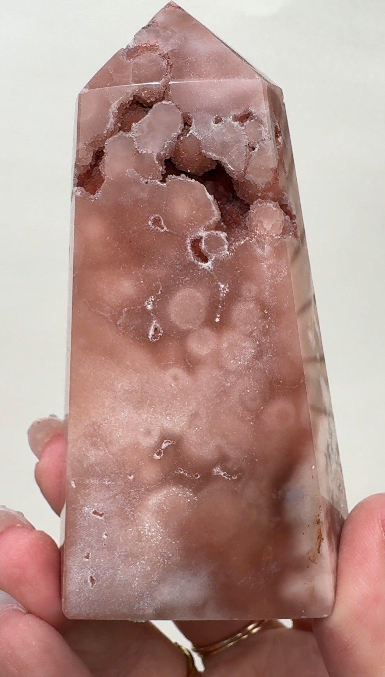 High Quality Druzy Pink Amethyst Tower