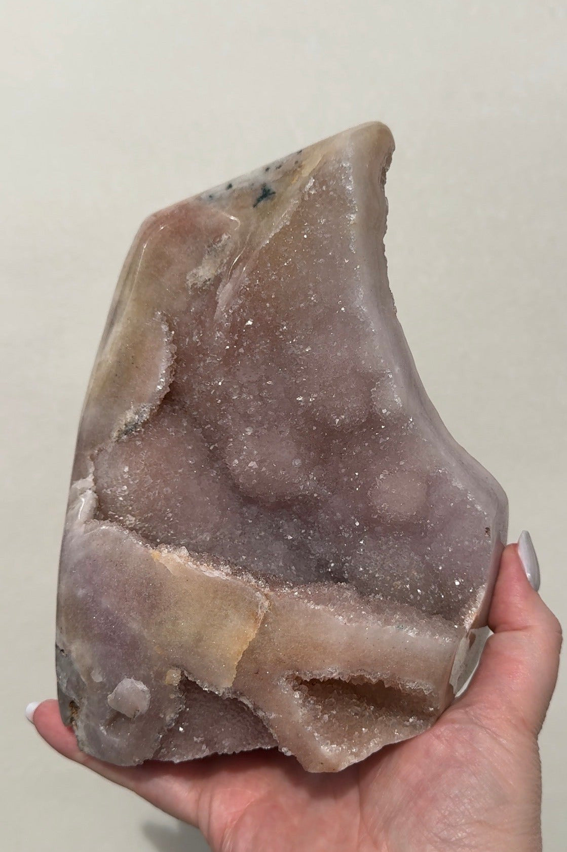 XL Druzy Pink Amethyst Freeform