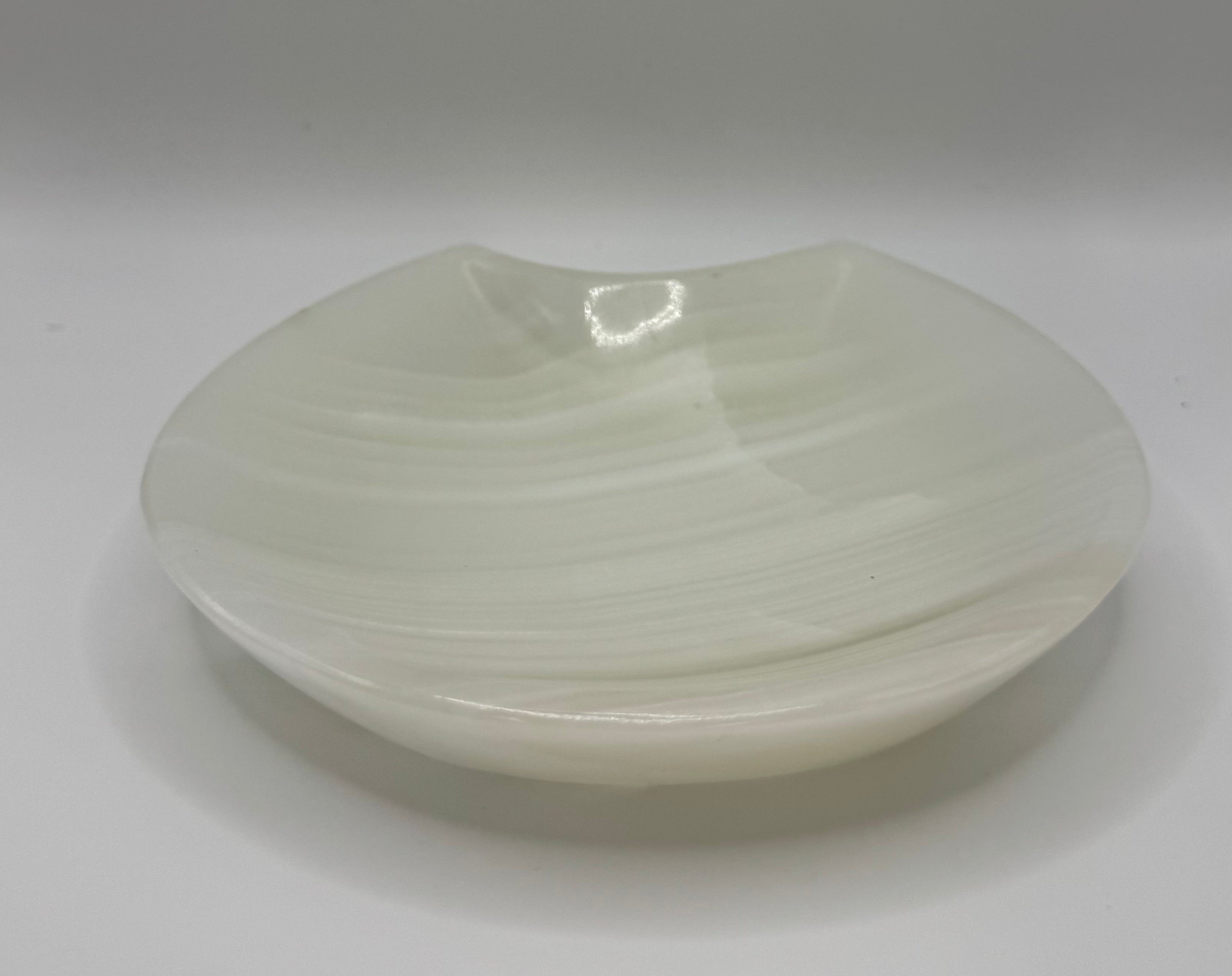 White Onyx Cat Shaped Dish