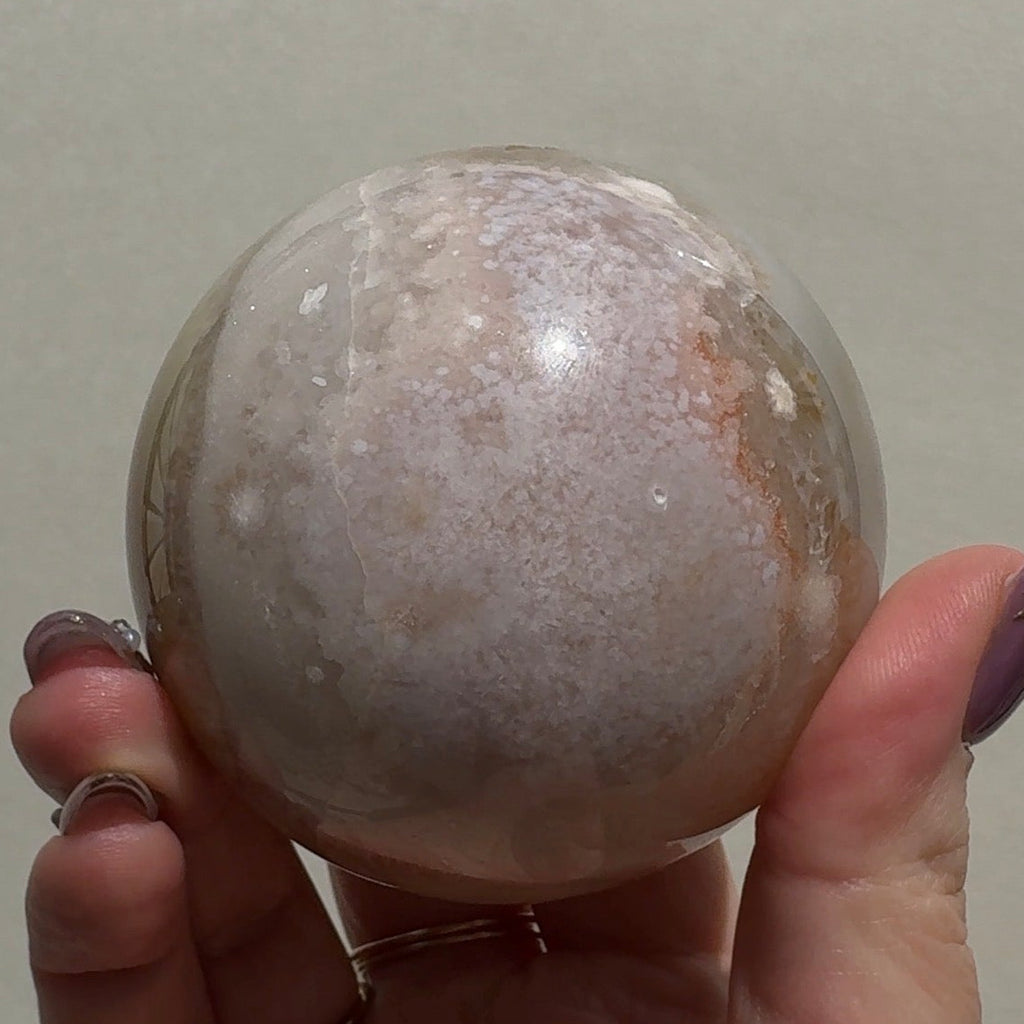 Flower Agate/Pink Amethyst Sphere | FP3