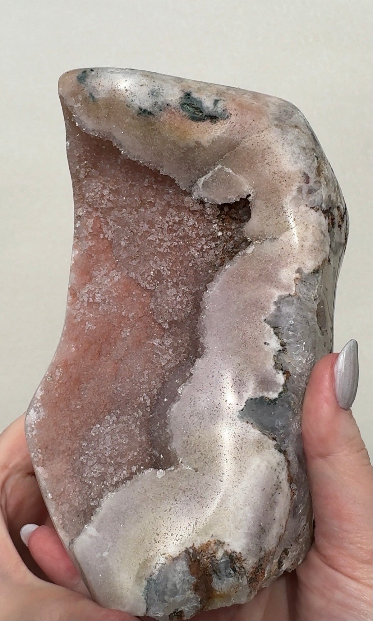 XL Druzy Pink Amethyst Freeform