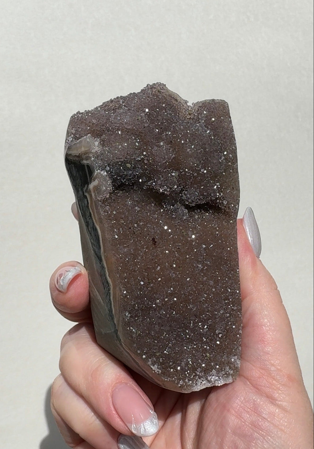 Uruguay Rainbow Amethyst Cutbase