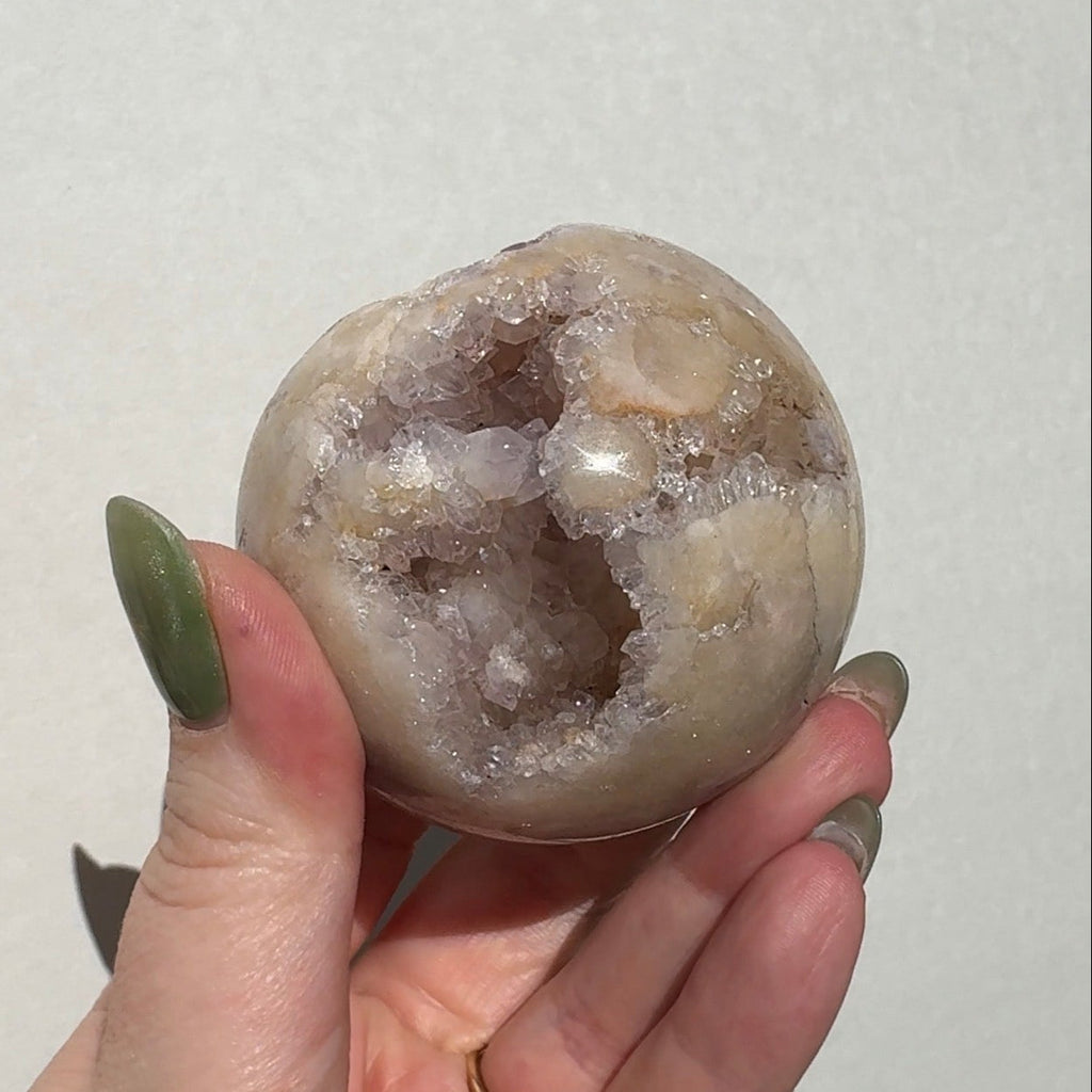 Druzy Pink Amethyst Sphere