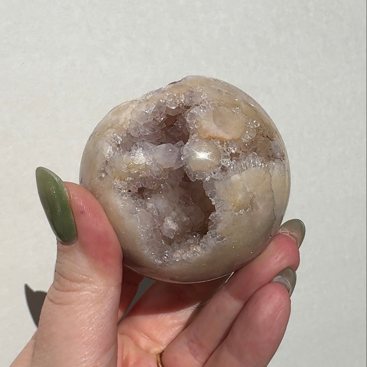 Druzy Pink Amethyst Sphere