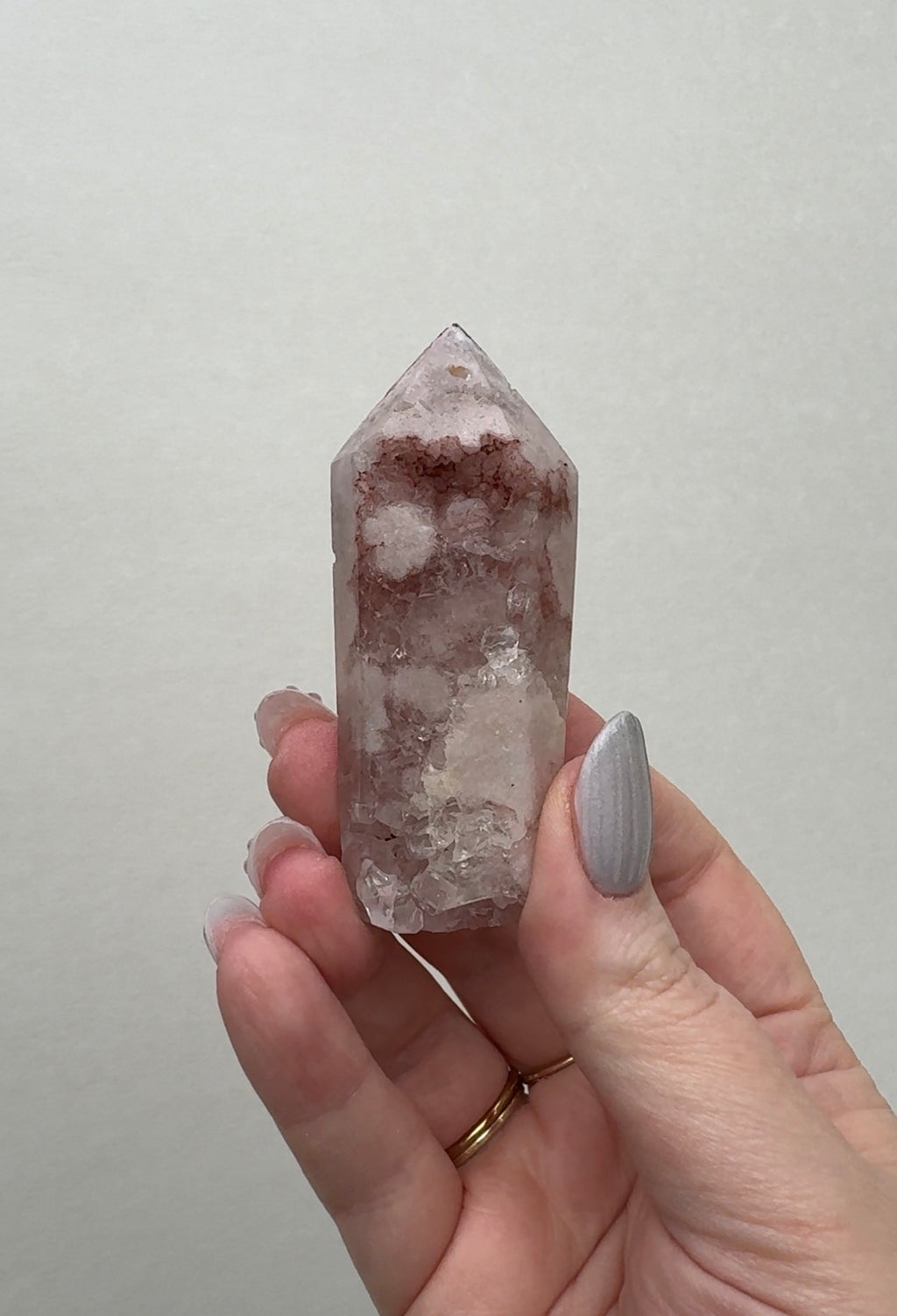 High Quality Druzy Pink Amethyst Tower