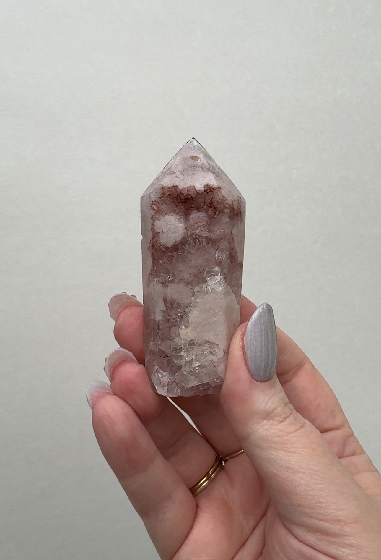 High Quality Druzy Pink Amethyst Tower