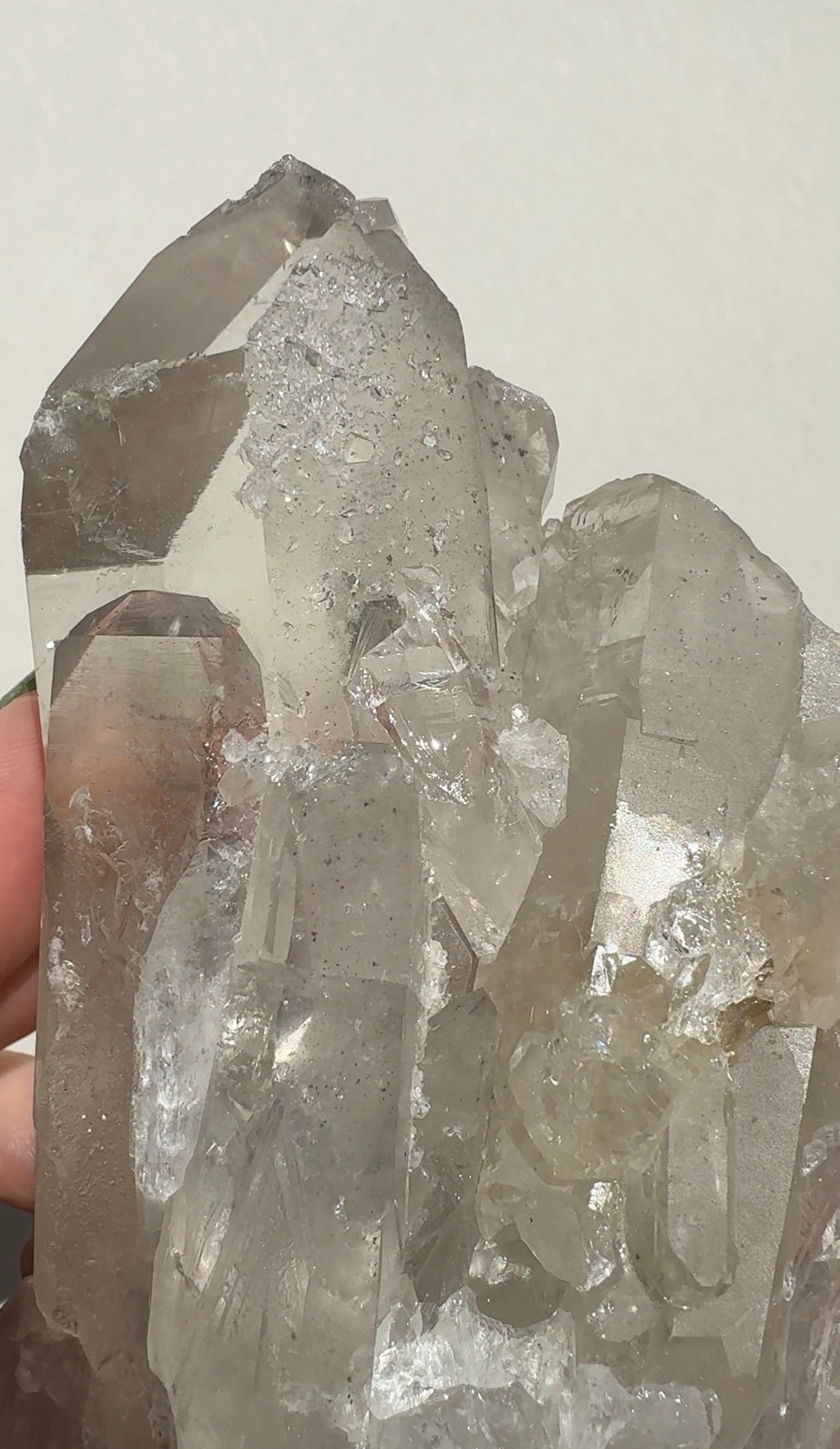Quartz Cluster with Sugar Druzy