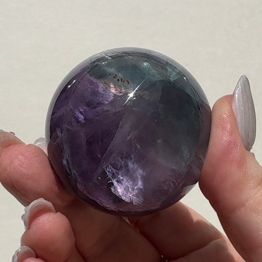 Rainbow Fluorite Sphere | C