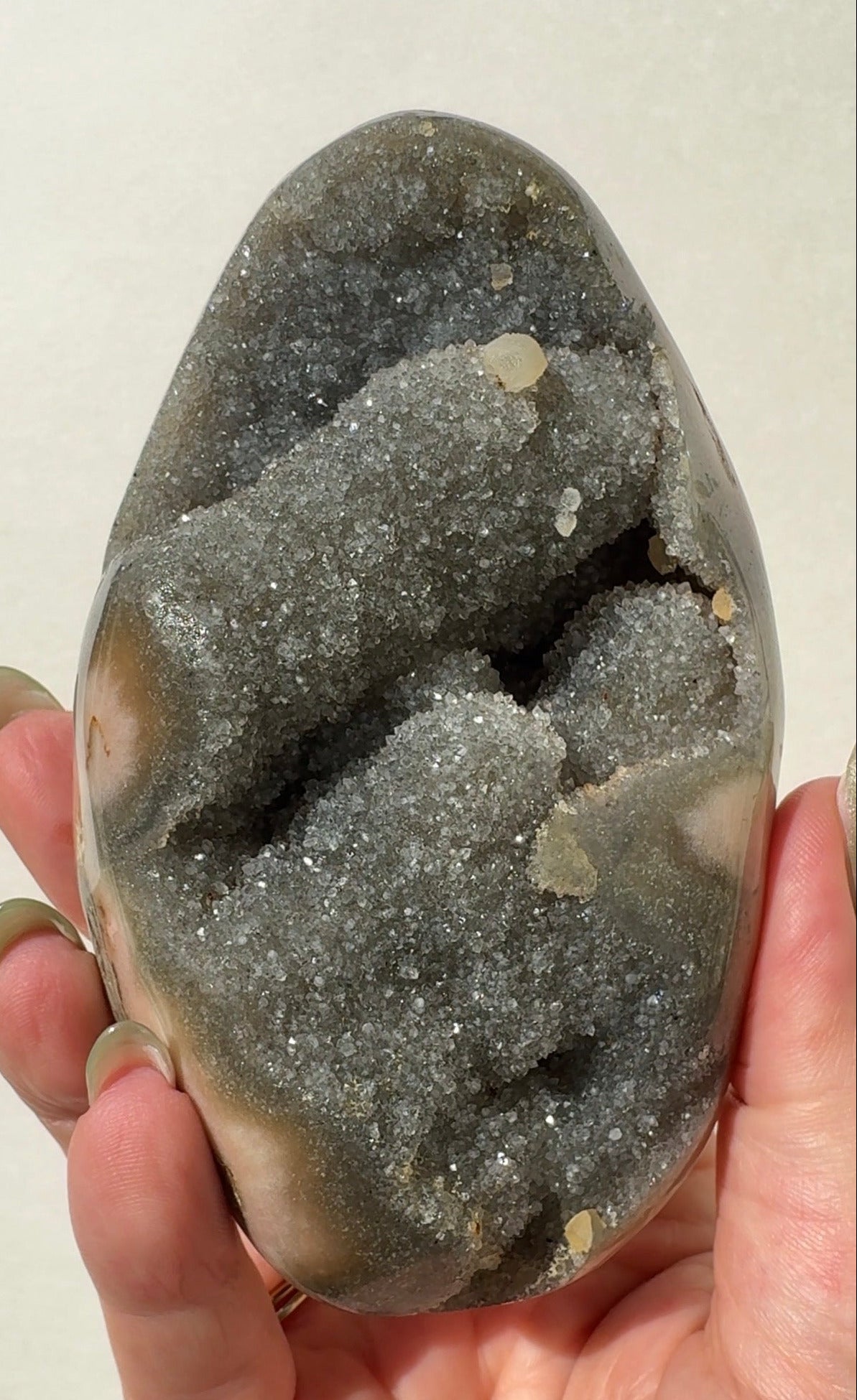 Uruguay Rainbow Amethyst with Calcite
