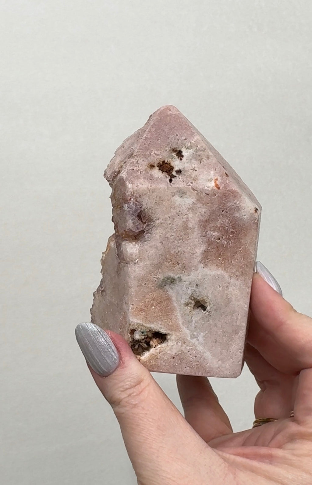High Quality Druzy Pink Amethyst Tower