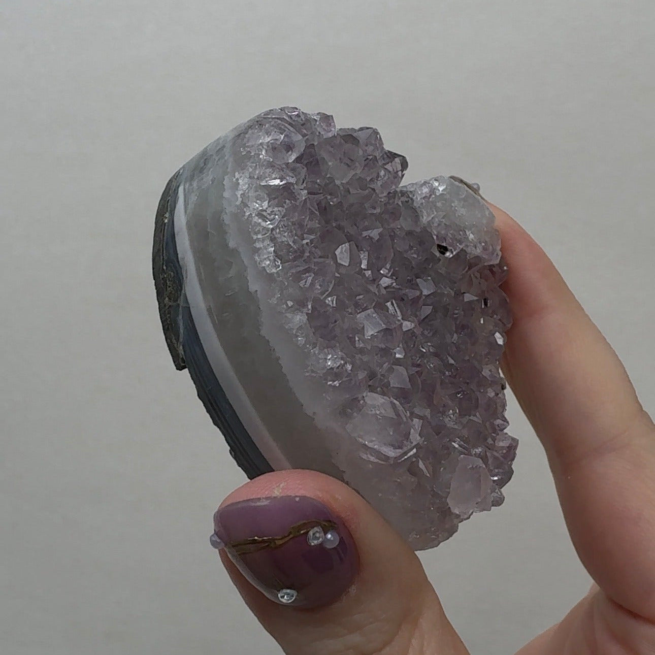 Purple Amethyst Heart | HC