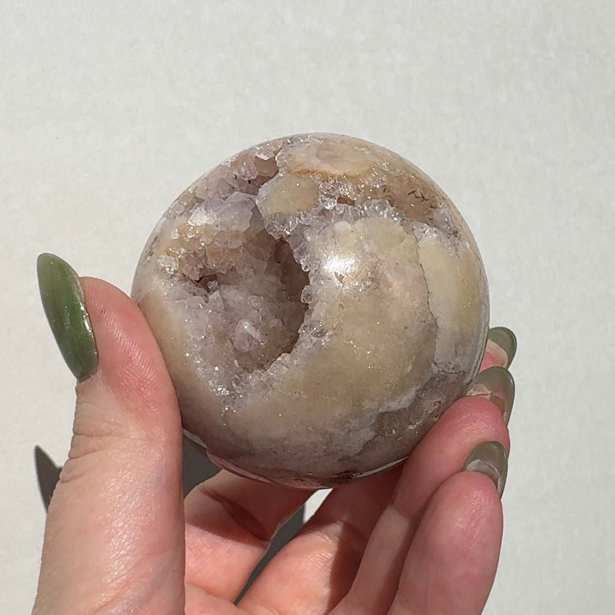 Druzy Pink Amethyst Sphere