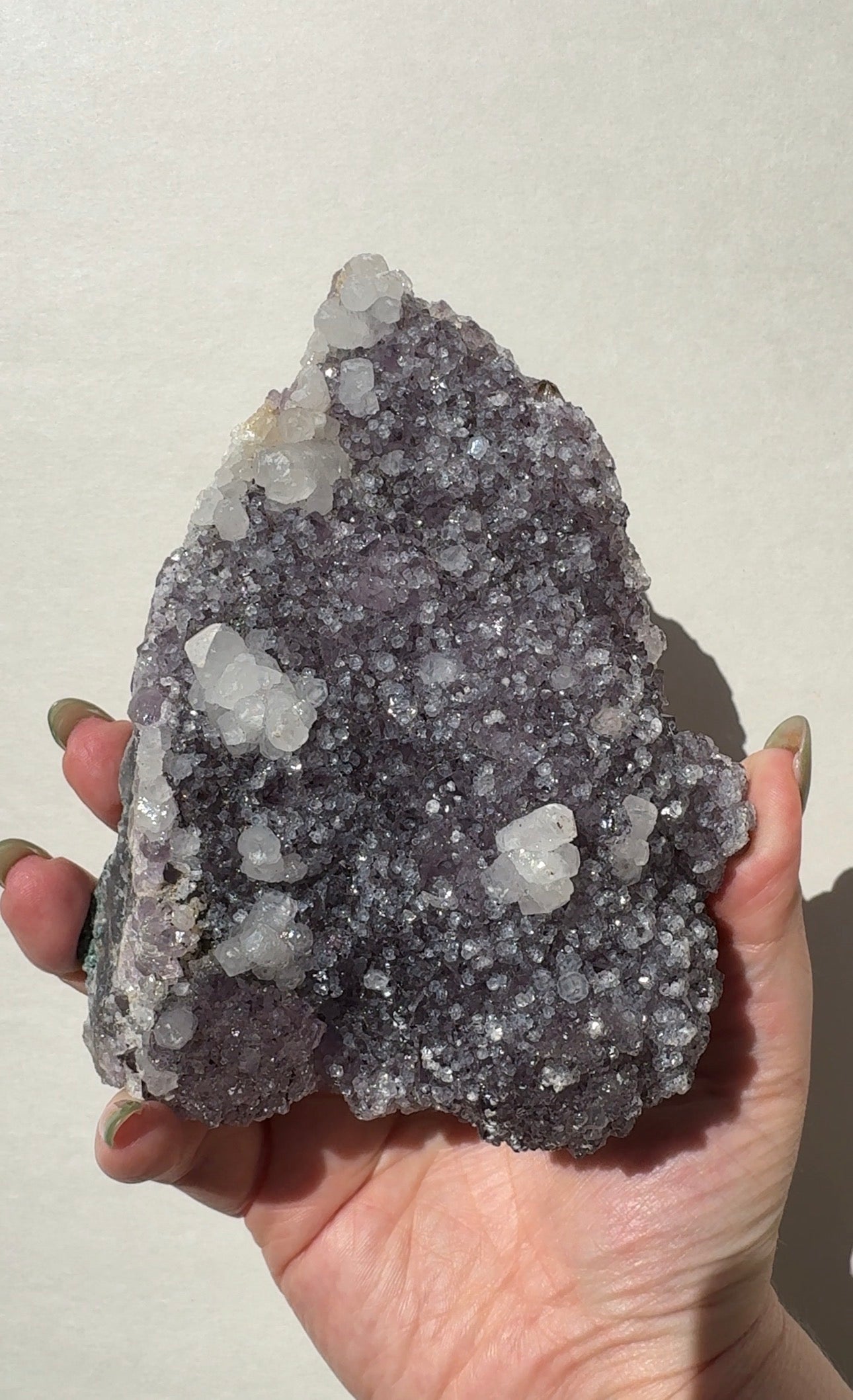 Purple Amethyst with Calcite