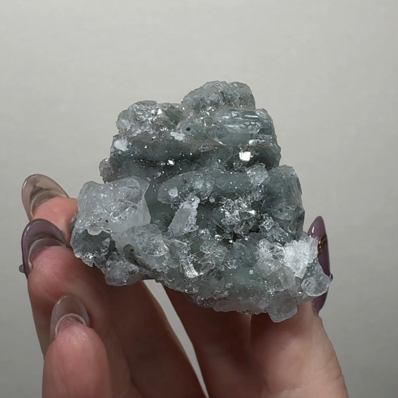 Diamond Apophyllite on Chalcedony | A18