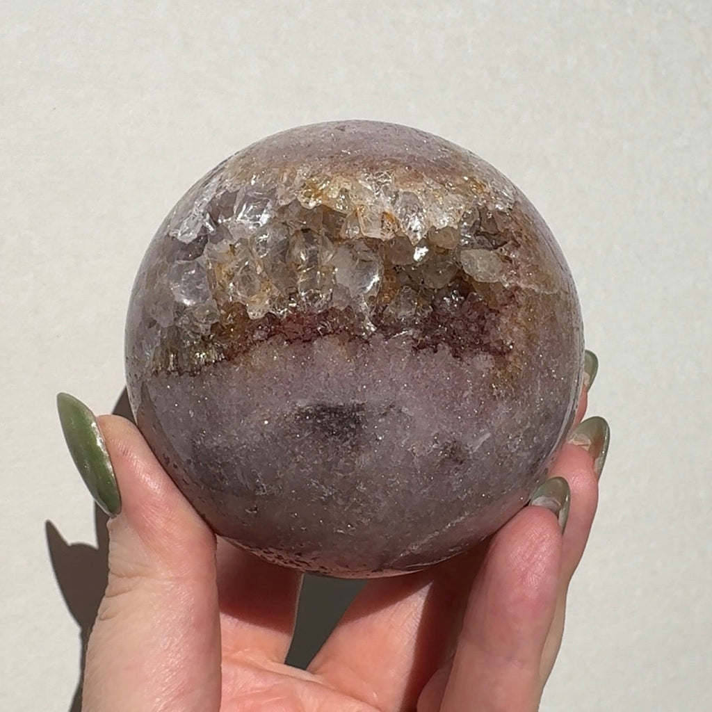 Druzy Pink Amethst Sphere