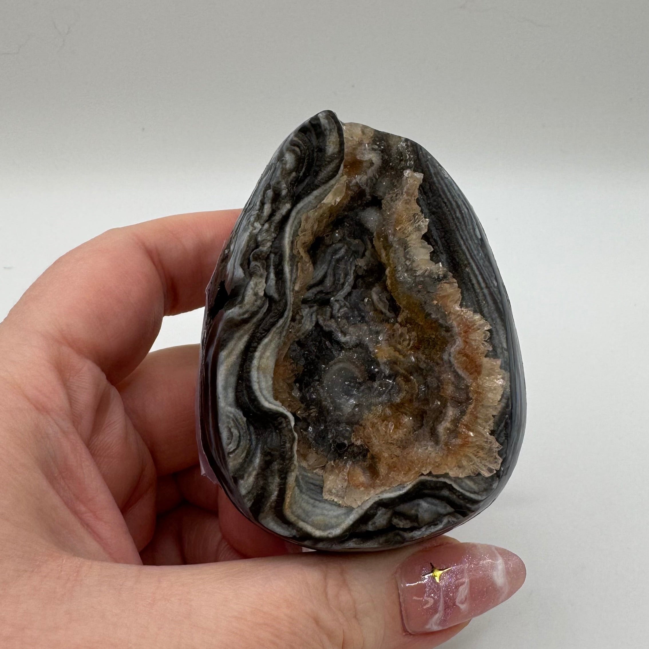 Druzy Chalcedony Egg