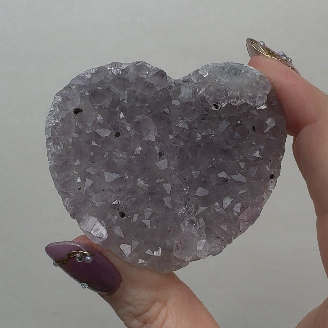 Purple Amethyst Heart | HC