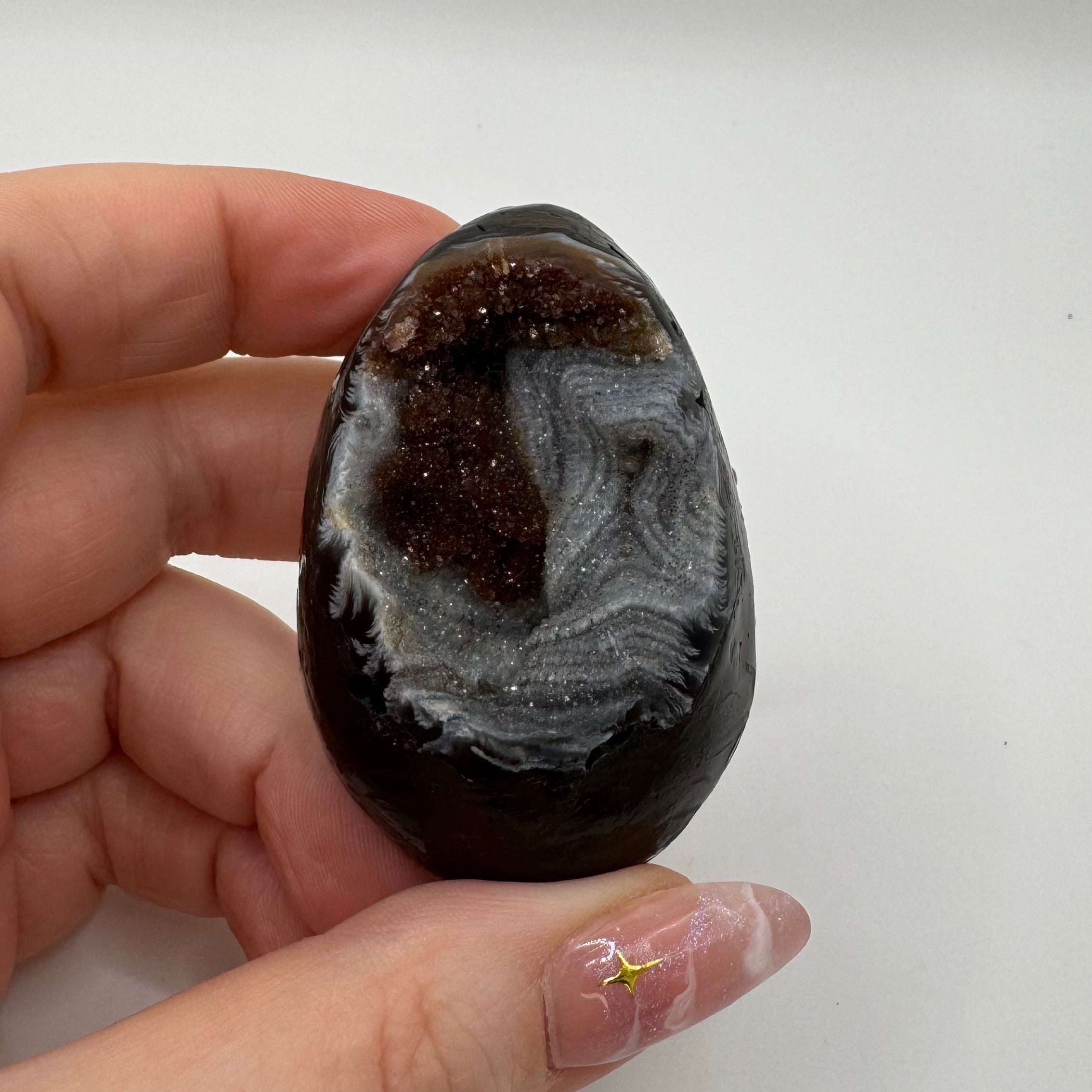 Druzy Chalcedony Egg