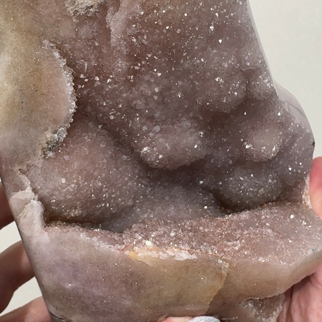 XL Druzy Pink Amethyst Freeform