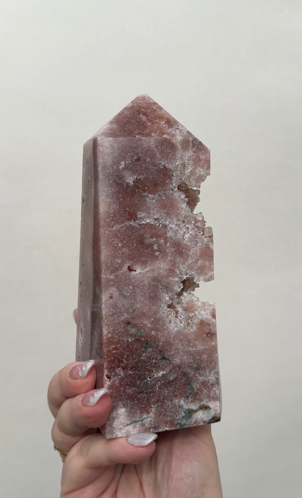 XL High Quality Druzy Pink Amethyst Tower