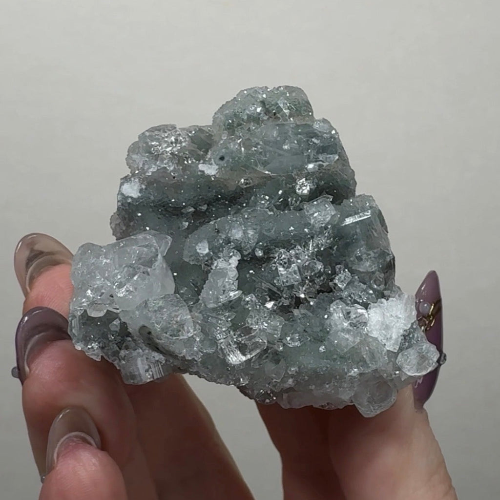 Diamond Apophyllite on Chalcedony | A18