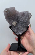 Double Sided Rainbow Amethyst with Calcite