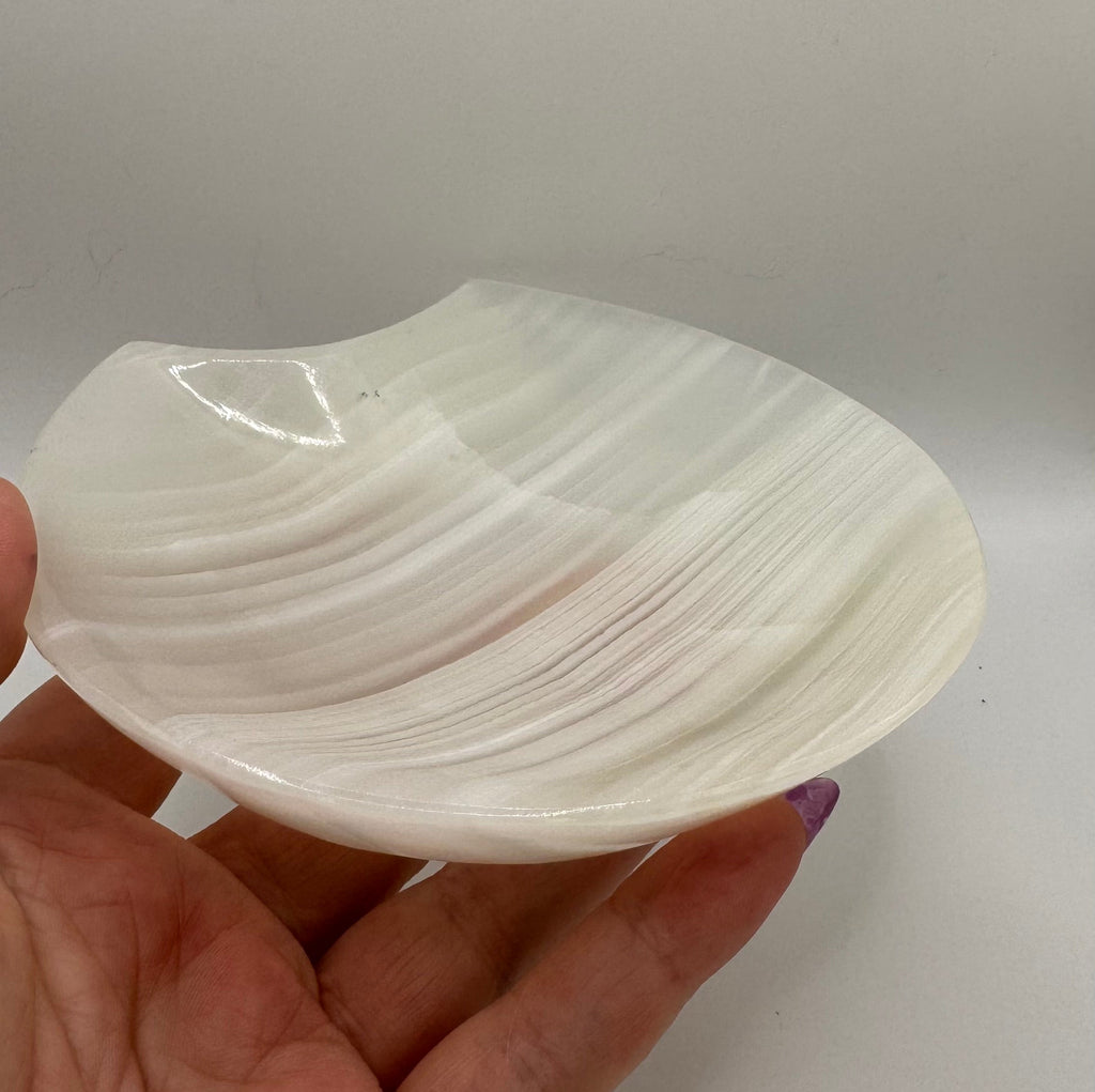 White Onyx Cat Shaped Dish