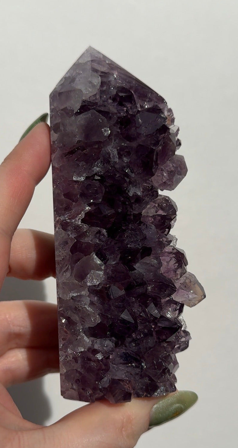 High Quality Purple Amethyst Tower