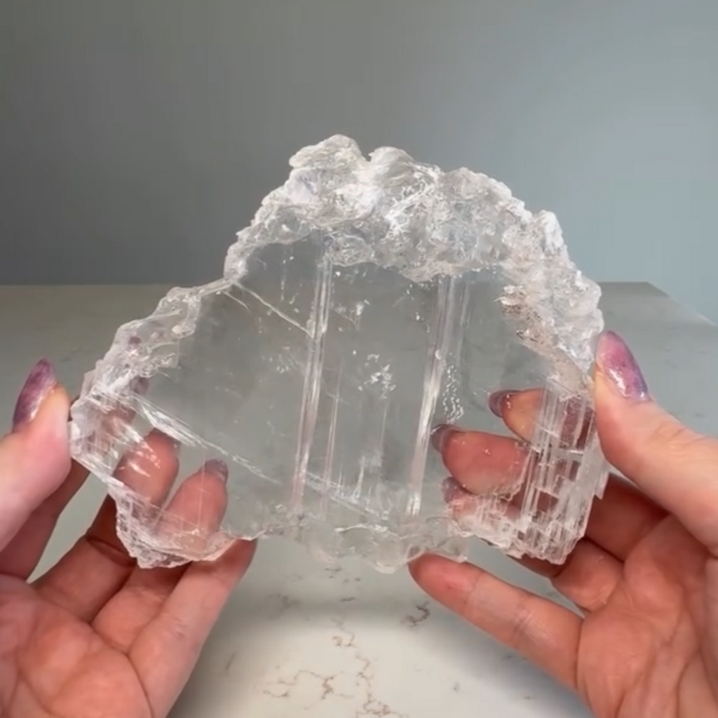 Clear Selenite Slab