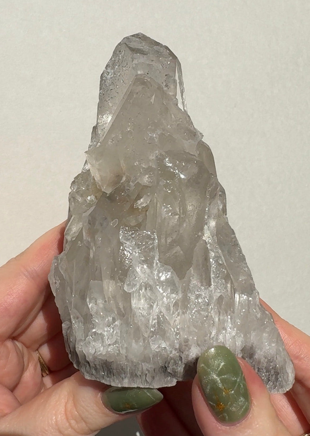 Quartz Cluster with Sugar Druzy