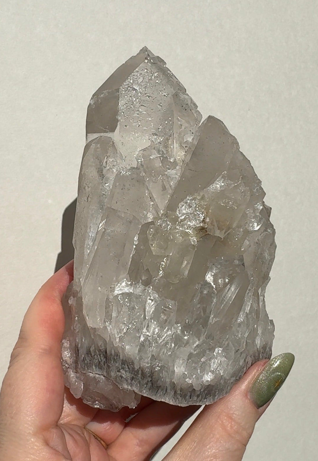 Quartz Cluster with Sugar Druzy