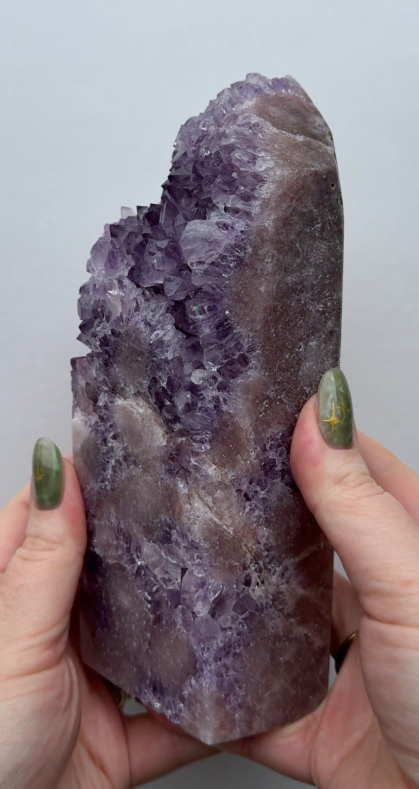 XL High Quality Druzy Pink Amethyst Tower