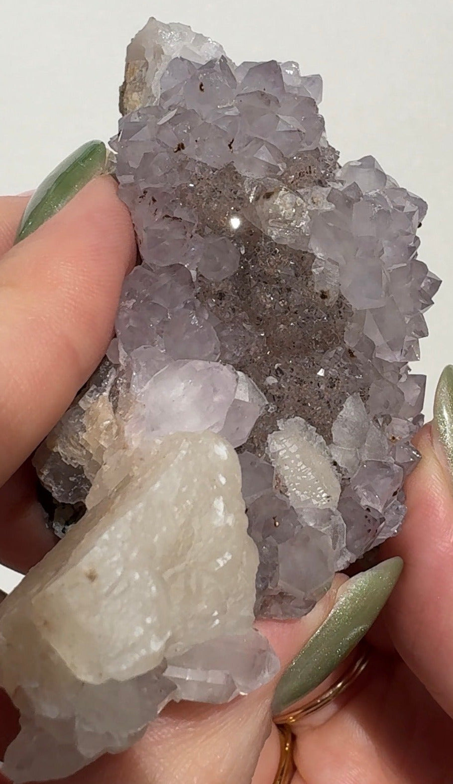 Uruguay Sugar Amethyst Freeform with Calcite