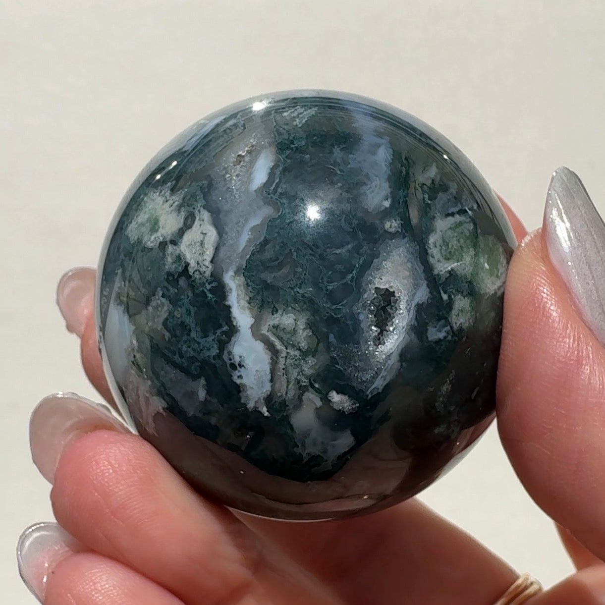 Moss Agate Sphere | A