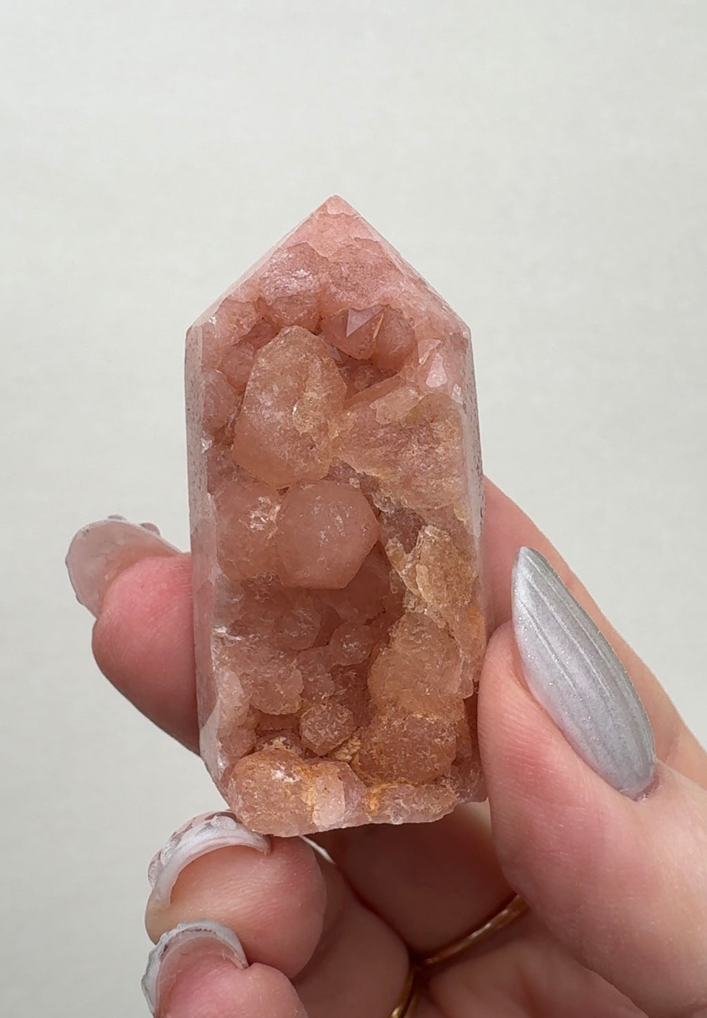 High Quality Druzy Pink Amethyst Tower